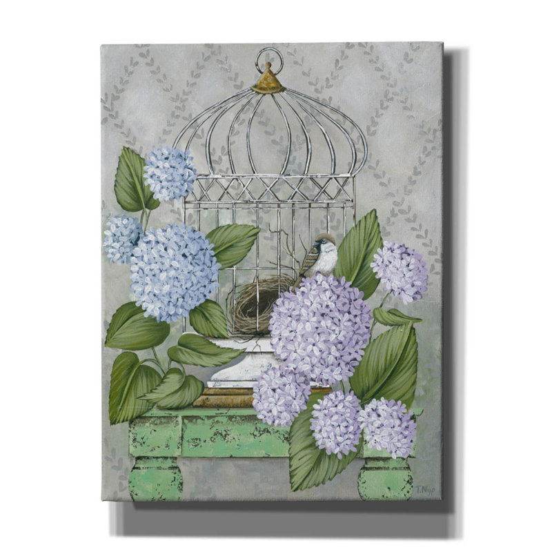  «Bird Cage» par Tanya Nyp, art mural sur toile, 12 po x 16 po, H 16 po x l 12 po