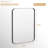 Cozy Design Tempered Glass Framed Wall-Mounted Bathroom Vanity Mirror-102799395-102799396-102799382