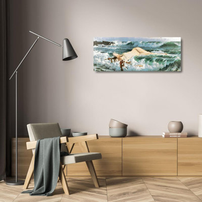 "The Birth of Venus" by  Adolf Hirémy-Hirschl - Gallery Wrap Canvas Wall Art