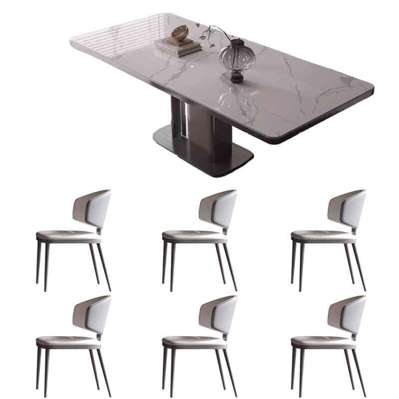 Table et chaise de luxe Deluxe Sense Simple Light, H 29,5 po x L 62,9 po x l 33,4 po