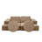 Camel 2-Seat Sofa Bed, 55.1 x 18.1 x 27.6 inches | 100% Polyester Upholstery, Soft Foam Cushions | Perfect for Small Spaces, Versatile Design for Living Room or Guest Room, Easy to Convert to Bed-383463336