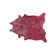 Houchin Handmade Cowhide Red Area Rug