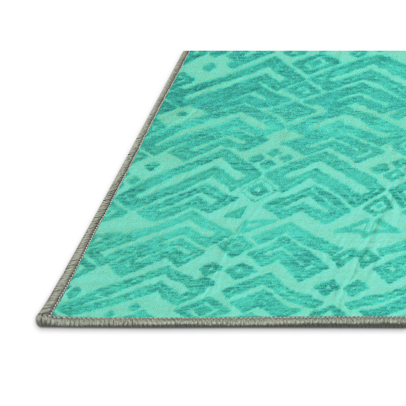Mackena Performance Chevron Indoor Rug, Rectangle 7' x 9'