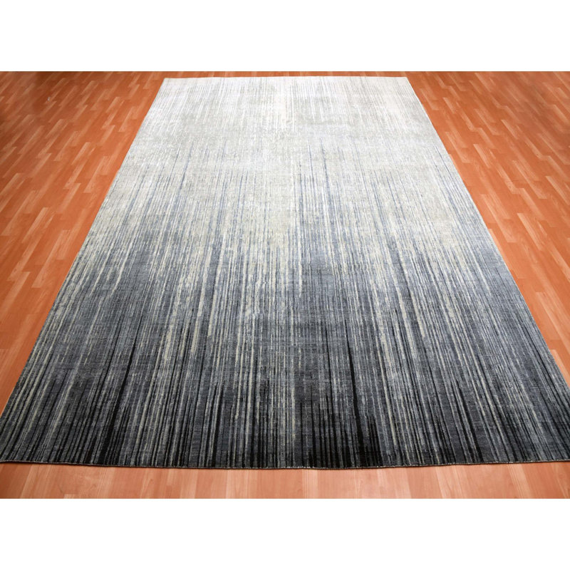 One-of-a-Kind Rectangle 10'1" X 14'2" New Age Area Rug in Blue