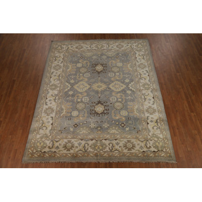 All-Over Handmade Oushak Indian Area Rug 8x10