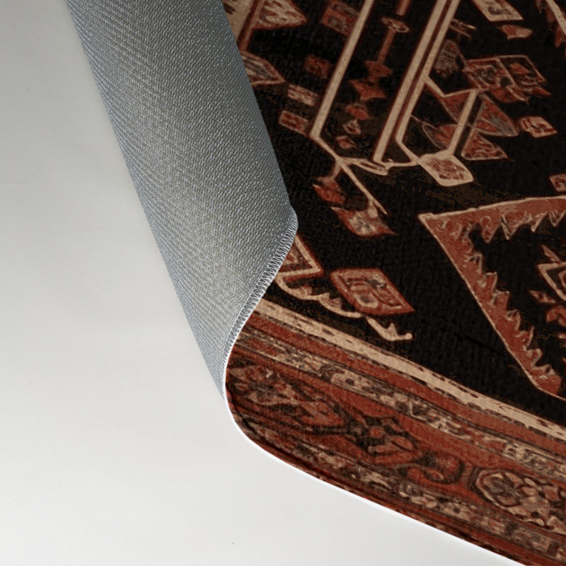 Tapis turc intérieur et extérieur brun, Rectangulaire 3 pi x 5 pi