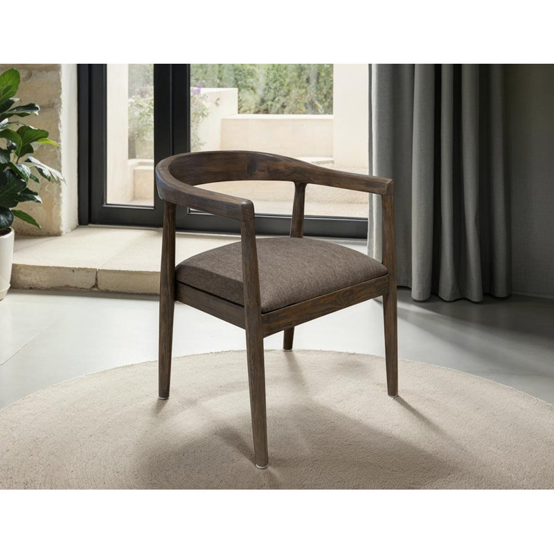 Siège rembourré, fauteuil en bois, Bois brun