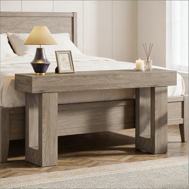 Console élégante, table d'appoint en bois, 33.46" H x 62.99" W x 13.77" D, Gris