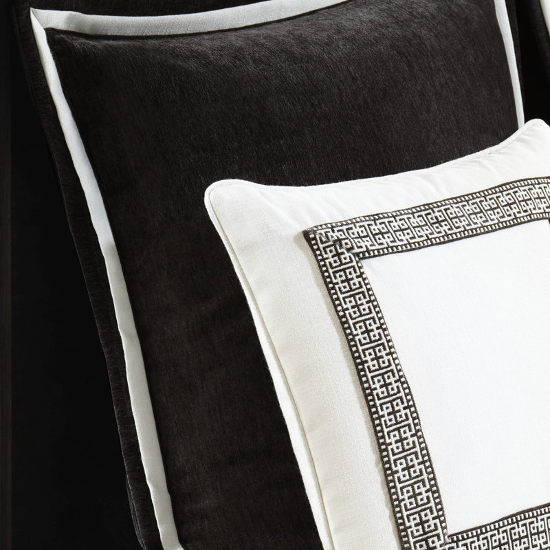 Luxury 9 Pcs King Bedding Ensemble With All - Season Coziness, Removable Cover And Inner Ties Comforter Comfort, Greek Inspired Embroidery