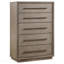 Commode de chambre 5 tiroirs Taupe