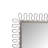 Squiggle Rectangle Champagne Silver Mirror
