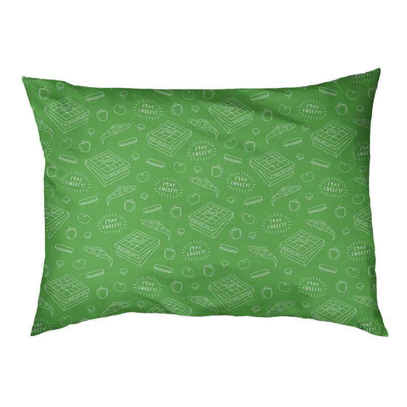 Coussin extérieur pizza Campion, Très grand (l 52 po x P 42 po x H 17 po), Vert