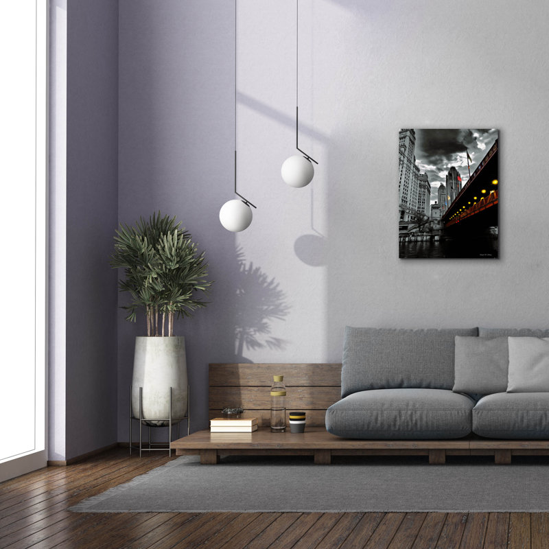 «Epic Graffiti» «Chicago's Iron» par Dante Plata, art mural sur toile, 26 po x 34 po, H 34 po x l 26 po