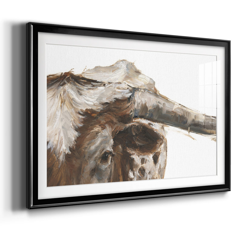 Steer Clear II, reproduction d'art encadrée, Noir, H 27 po x l 39 po x P 1,5 po