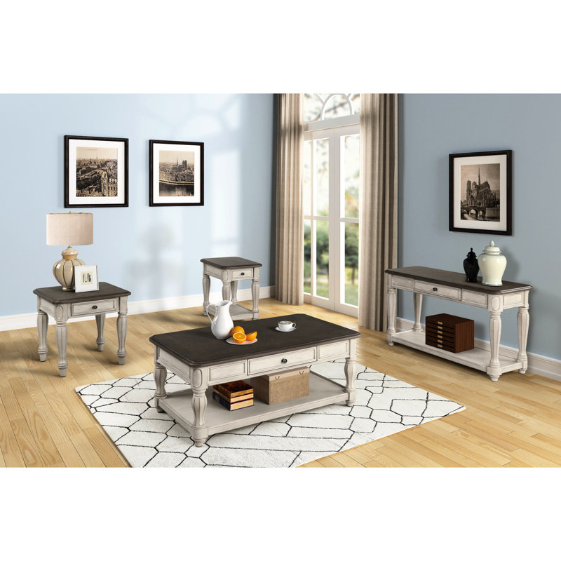 Table de chevet antique blanche et brune avec rangement de tiroir - Fabrication de tablette de style classique, incluse, conception