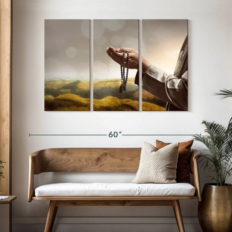 Adella Islamic Prayer, 32" H x 50" W