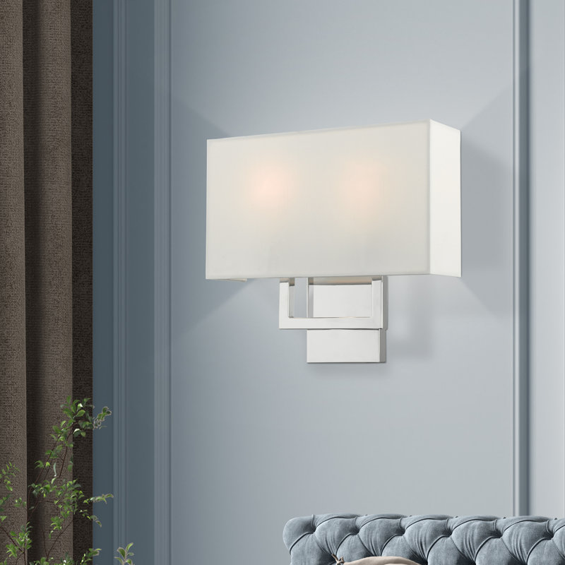 Plafonnier encastré à intensité variable à 2 lumières Willow, H 11,75 po x l 13 po x p 3,88 po, Nickel brossé