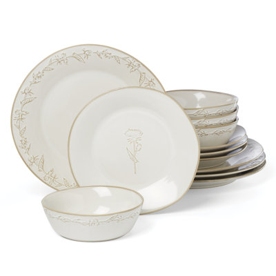 Homespun 12 Piece Dinnerware Set