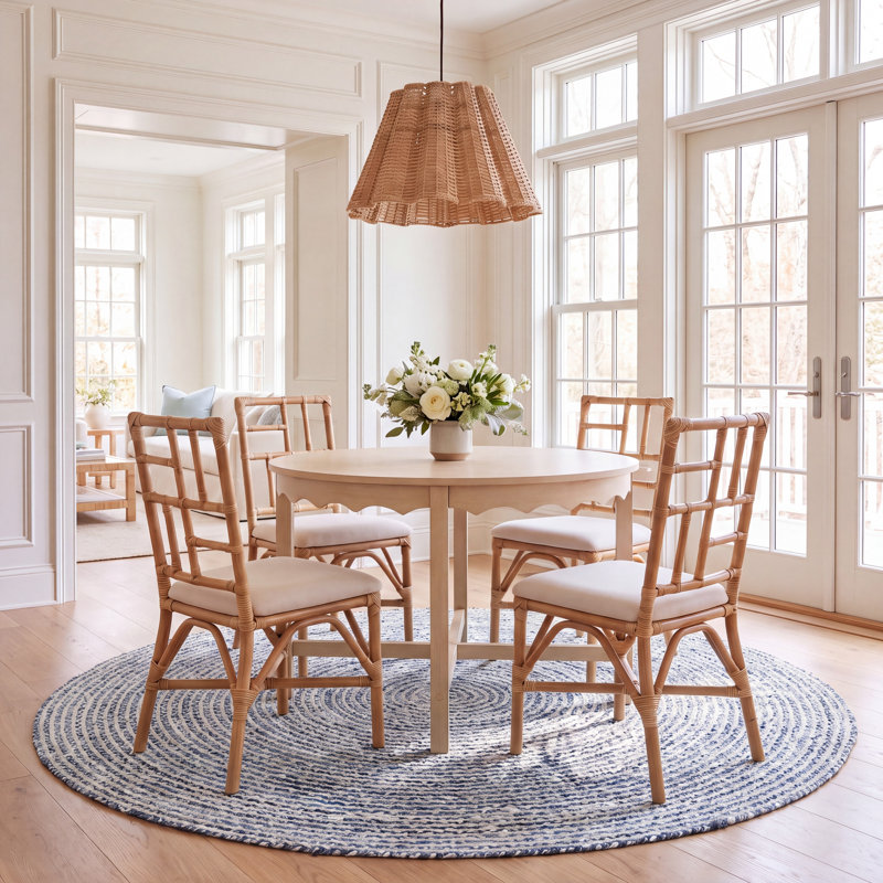 Braided Handmade Cotton Rug, Round 8'
