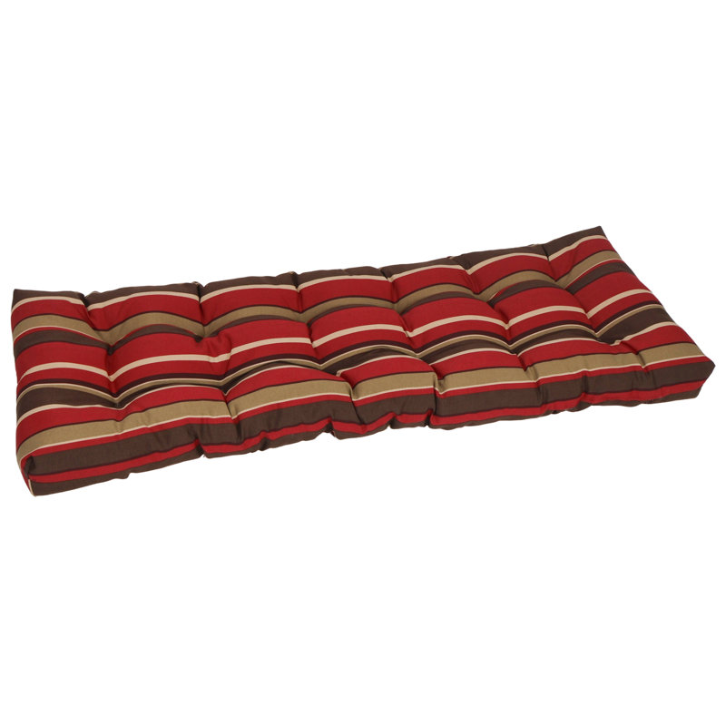 Coussin de banc pour l'extérieur, Rouge / brun / brun clair / sangria de Montserrat , L 55 po x P 19 po