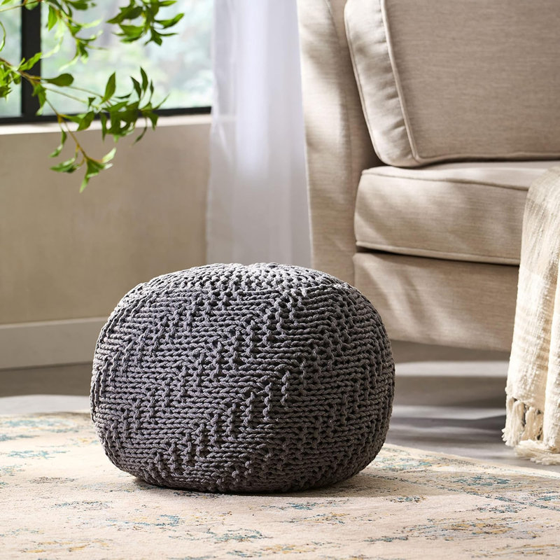 HAZEL POUF, Dark Gray
