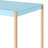 Midriaks Baby Blue & Gold Finish Writing Desk W/USB-275496141