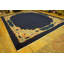 Antique Peking Chinese Allover Floral Navy 1920s Rug