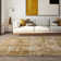 Brenetta Geometric Shapes Gold Area Rug
