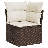 Vidaxl Garden Sofa Set Cream White-114254003