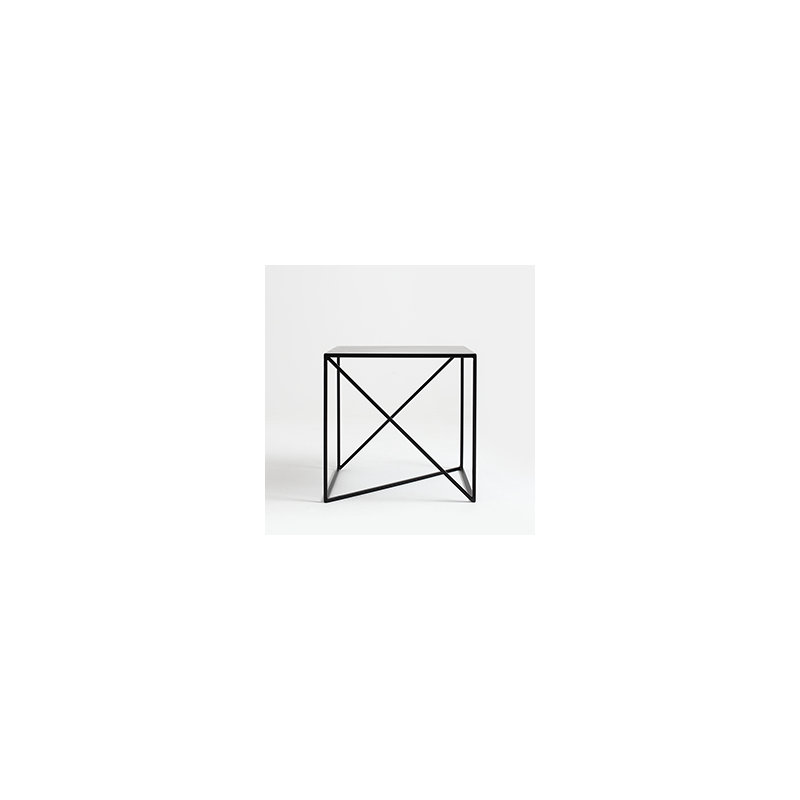 Quiana Frame Coffee Table, Black, H45 x L50 x W50cm