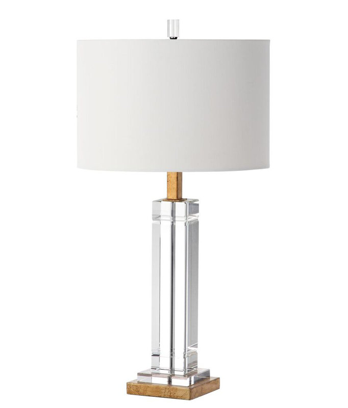 Lampe de table en cristal 32 po Whisenhunt