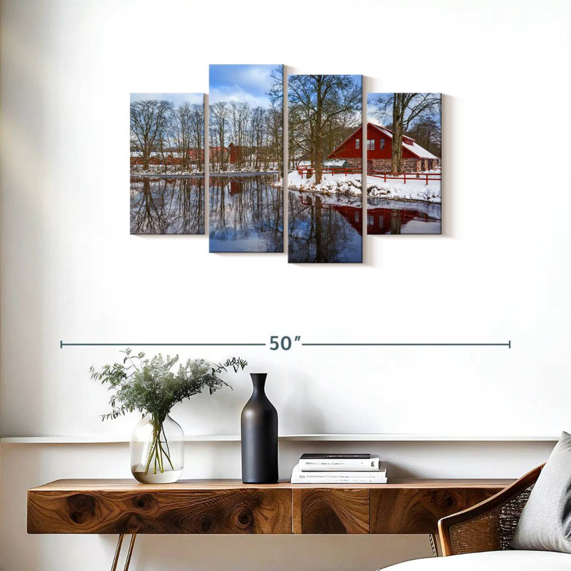 Lilie Winter Lake House, H 22 po x l 36 po