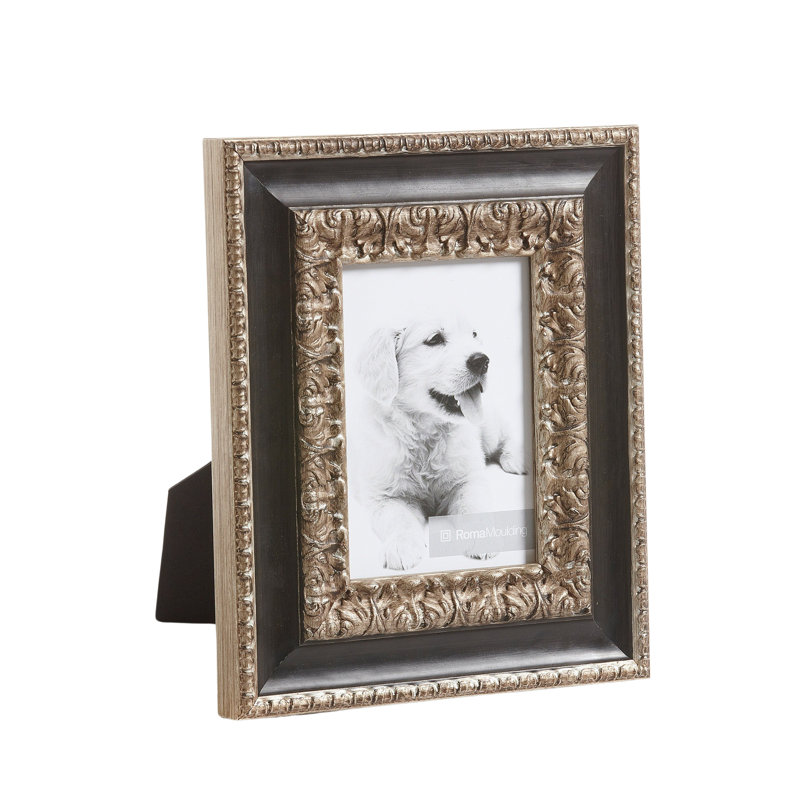 Cadre photo Ruvo, 5 po x 5 po, Argent/Noir