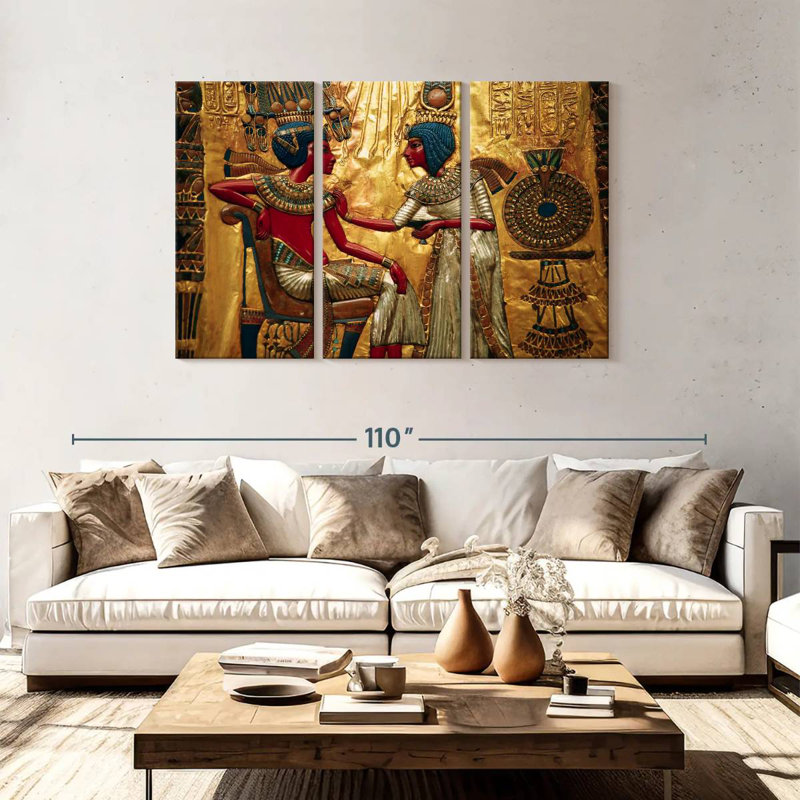 Illustration de Leisha Toutankhamon, H 48 po x l 74 po