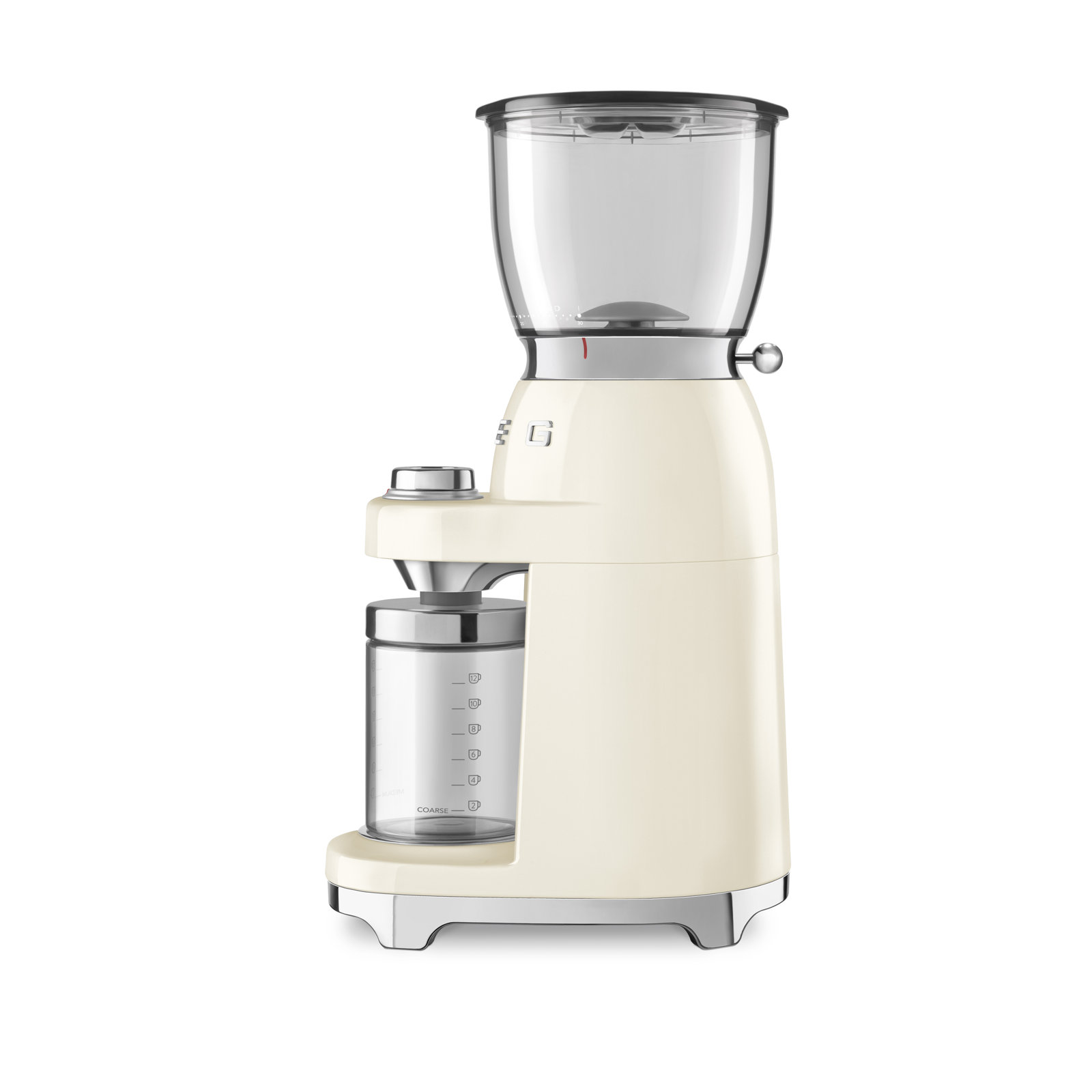 SMEG 50's Retro Style Coffee Grinder, Cream