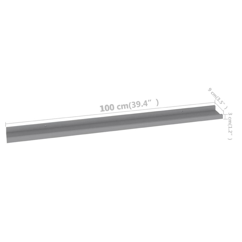 Ensemble de 2 tablettes murales Yuli