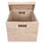Hand-Woven Rattan Rectangular Basket with Lid-78461941