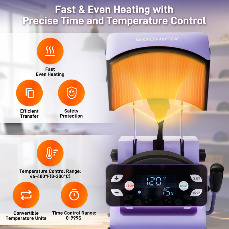 Auto Hat Heat Press Machine