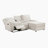 Lashanda 89.5" W Chenille Reclining Sectional with Chaise -479163143
