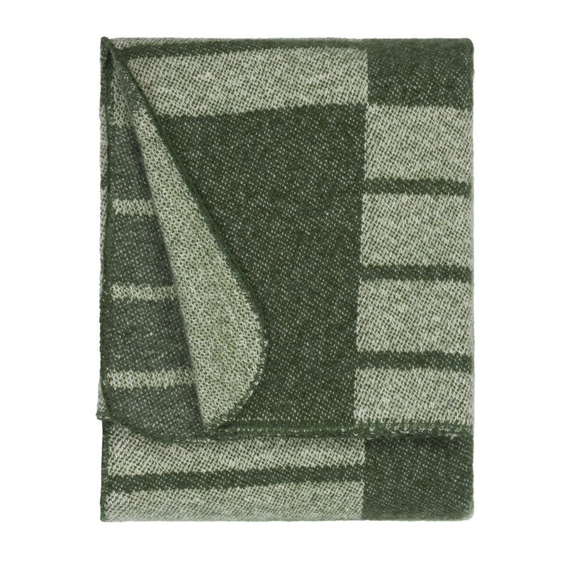 Harlech Woven Reversible Throw, Green