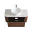 Meuble-lavabo mural de 91 cm (36 po) avec lavabo rond blanc rayé et tiroir de rangement-837719069-837719047-837719043