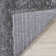Solid Colour Machine Woven Polypropylene Area Rug in Grey