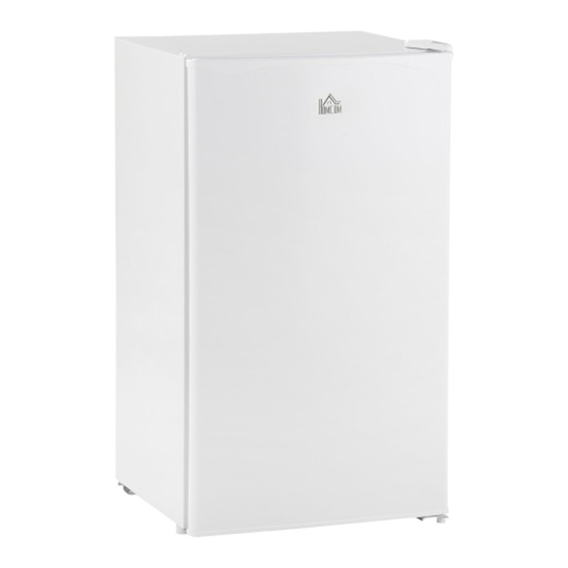 3.2 Cu.Ft Mini Fridge with Freezer, Single Door Compact Refrigerator with Adjustable Thermostat, Shelf and Reversible Door for Bedroom, Dorm, Home Office, Energy Efficient