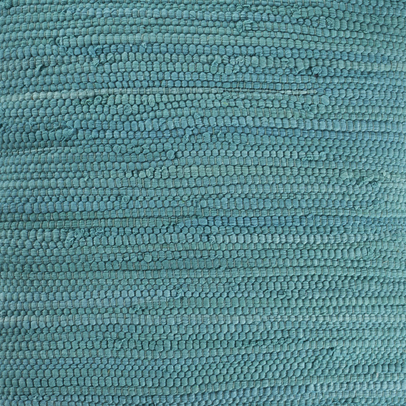 Housse et insert de coussin carré Ingrassellino, Bleu sarcelle, Polyester