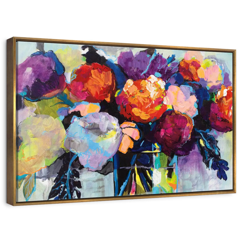 Birthday Celebration, Floating Frame Gold, 40" X 27"