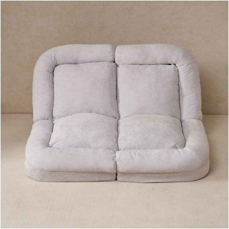 Canapé-lit convertible double escamotable, Blanc