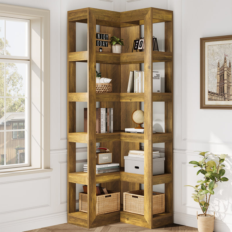 Bibliothèque de coin 71 "avec rangement