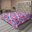 Rose vif, bleu de cobalt / floral