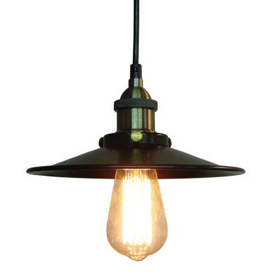 Luminaire suspendu 1 lumière à cône simple Restoration