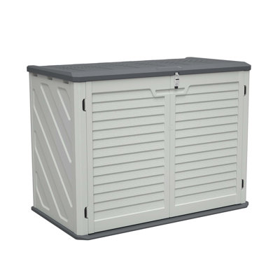 Large Outdoor Lockable Storage Shed with Weather Resistance, Ideal for Backyards, Patio, and Garden to Store Various Items